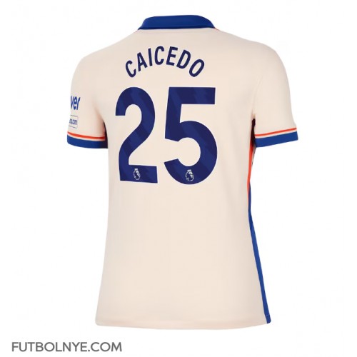 Camiseta Chelsea Moises Caicedo #25 Visitante Equipación para mujer 2024-25 manga corta